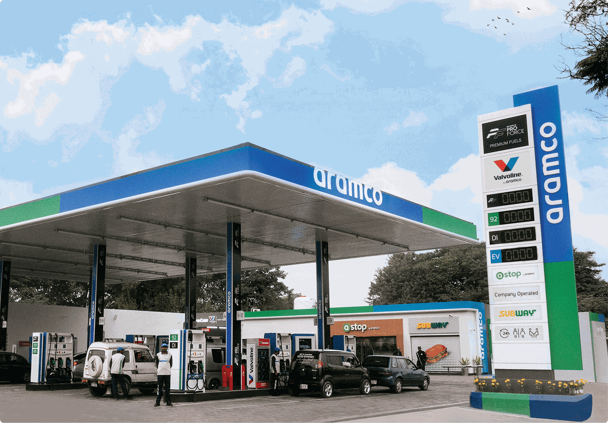 Aramco Stations Pakistan Day Banner