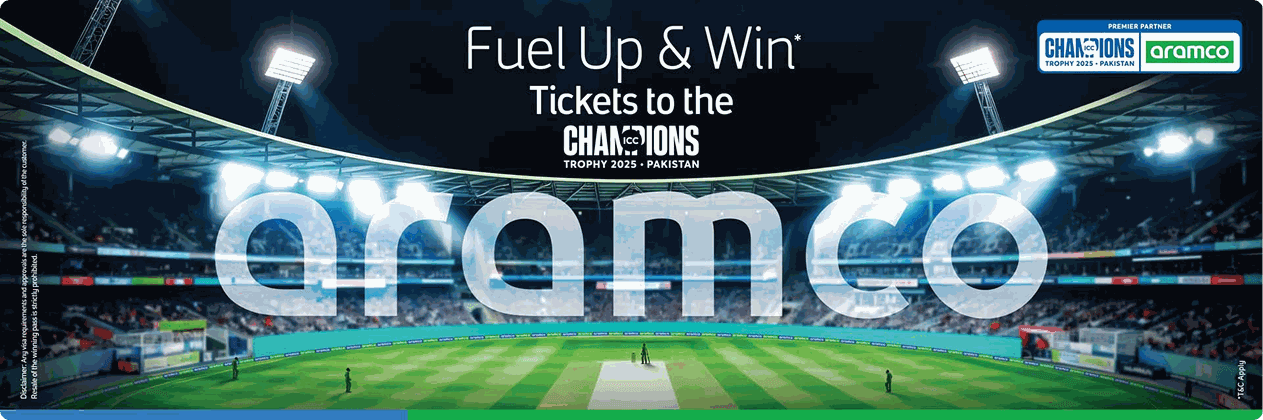 Aramco Champions Trophy tickets banner 2
