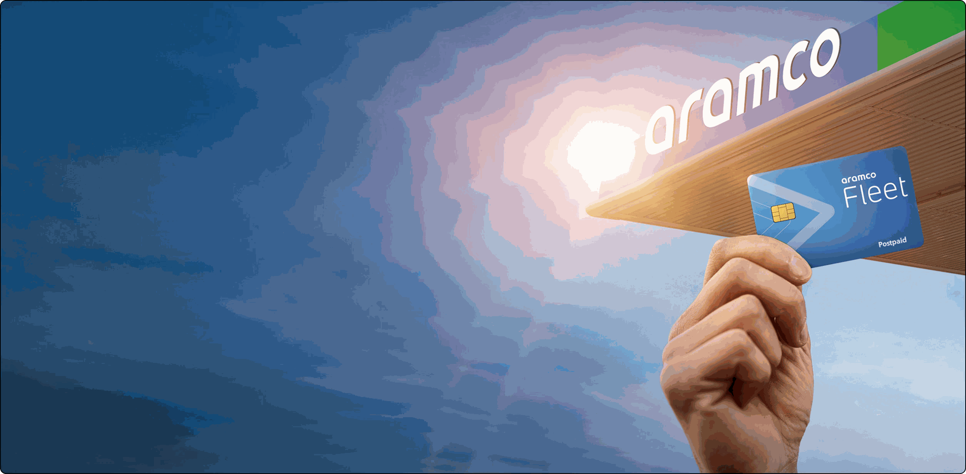 Aramco Stations Fleet Cards Banner