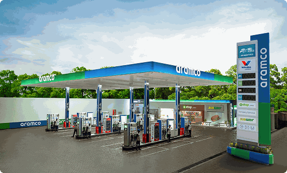 Aramco 90 Years Petrol Station in Pakistan